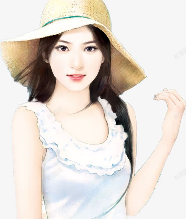 手绘娇媚素雅美女png免抠素材_88icon https://88icon.com 娇媚 素雅 美女