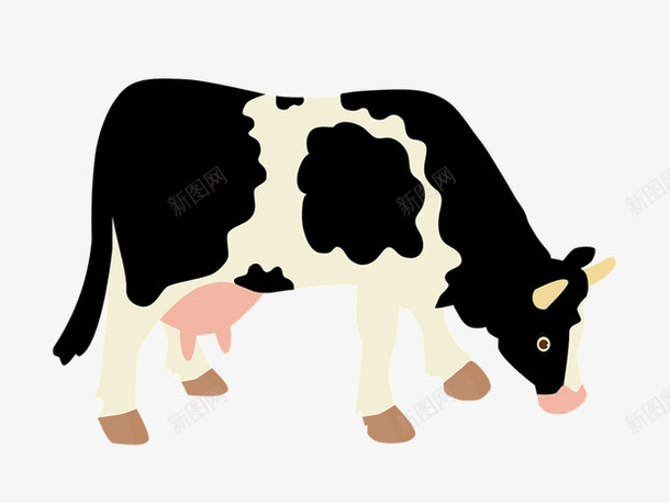 可爱的小奶牛52png免抠素材_88icon https://88icon.com 动物 家畜 小动物 牛
