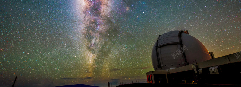 点点繁星与宇宙中的星空科技海报背景