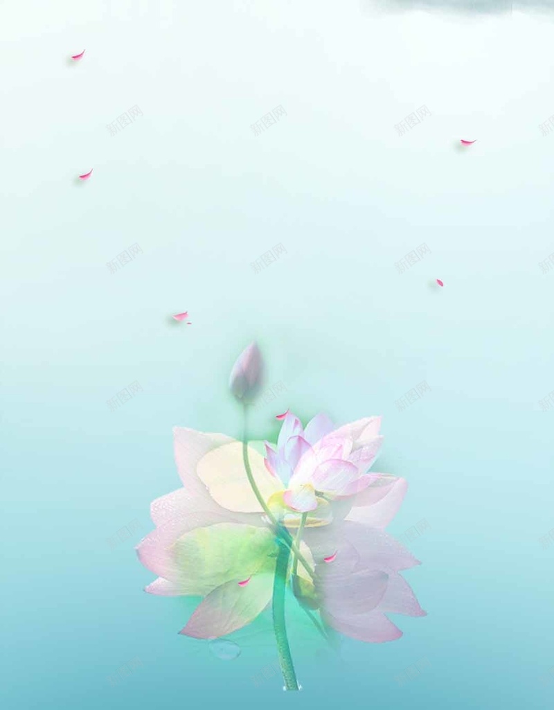 立夏池塘花瓣荷叶H5背景psd设计背景_88icon https://88icon.com 卡通樱花红色扇子 商业H5背景素材 夏季 宣传 扇子 池塘 立夏 红色 花瓣 荷叶 莲藕 螃蟹