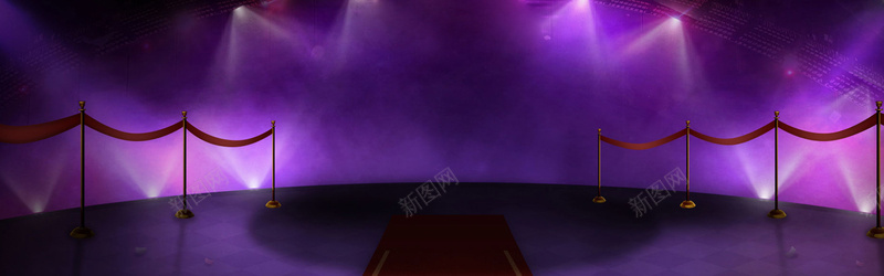紫色舞台灯光背景