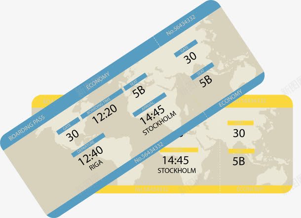 两张出国旅游机票矢量图ai免抠素材_88icon https://88icon.com 两张机票 出国机票 旅游 旅游机票 机票 矢量png 矢量图