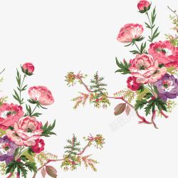 春季花卉装饰边框素材