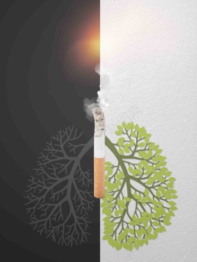 世界无烟日公益宣传海报背景模板背景