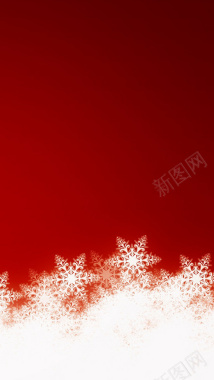 圣诞节雪花红色H5背景背景