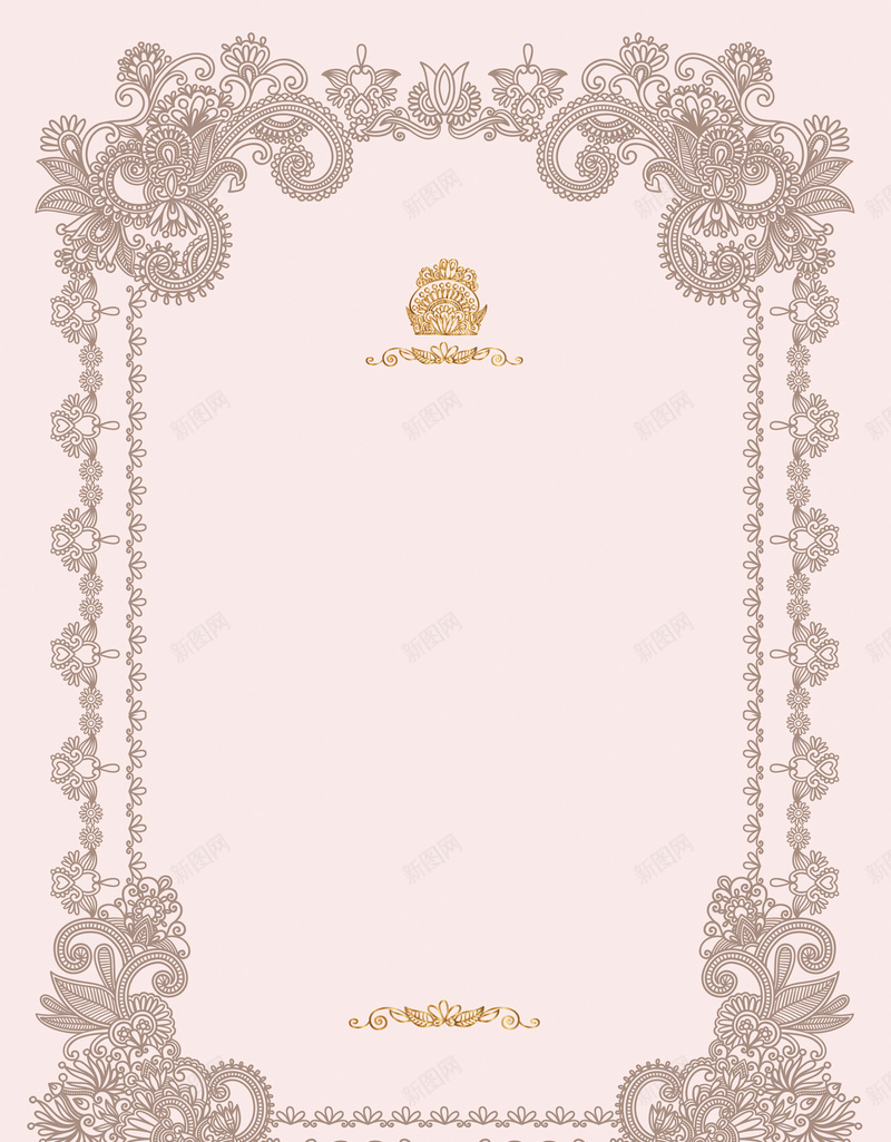 淡紫色花边简约宣传背景psd设计背景_88icon https://88icon.com 优雅 小清新 文艺 淡紫色 清新 简约 花边