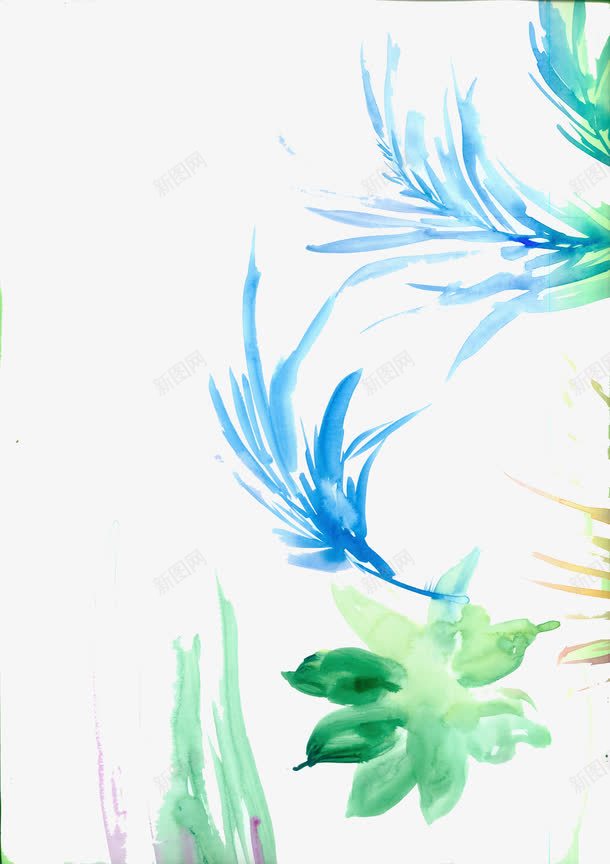 风中的芦苇png免抠素材_88icon https://88icon.com 抽象 植物 芦苇 蓝色