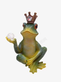 青蛙王子饰品实物图素材