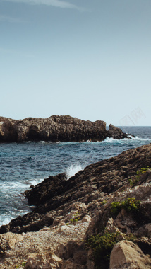 海岛礁石H5背景素材背景