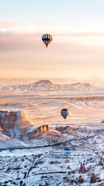 飞行的热气球H5背景背景