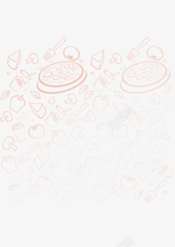 水果奶茶汉堡披萨小吃底纹高清图片