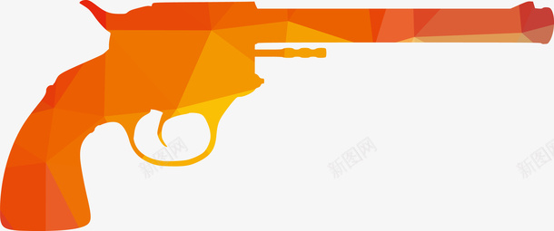 一把立体橙色手枪矢量图eps免抠素材_88icon https://88icon.com 一把手枪 一把立体手枪 手枪 橙色手枪 矢量手枪 立体手枪 矢量图