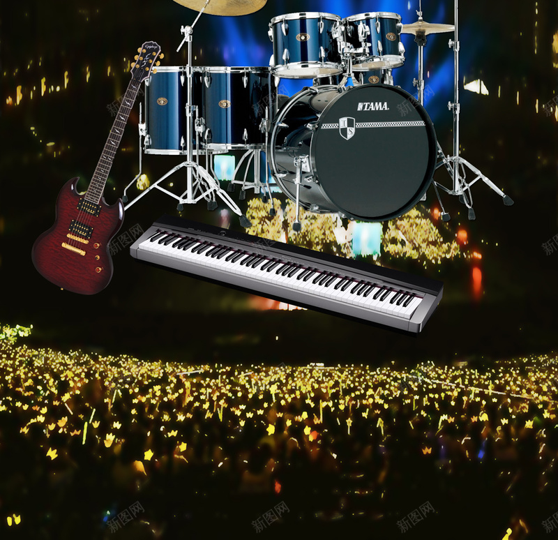 音乐社招生海报背景素材psd设计背景_88icon https://88icon.com 演唱会海报 招生海报 时尚海报 社团海报 炫彩 音乐社招生 舞台 NPC音乐社 招生 音乐 灯光 音