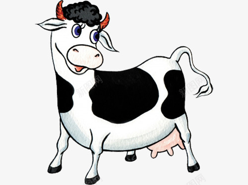 可爱的小奶牛51png免抠素材_88icon https://88icon.com 动物 家畜 小动物 牛