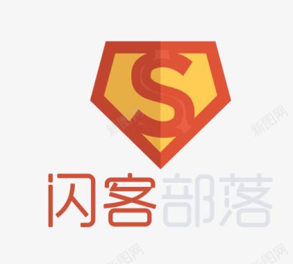 卡通红色车创意几何图logo图标图标