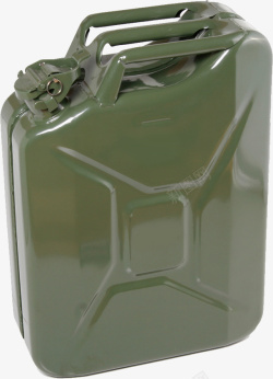 军绿色容器盛水素材