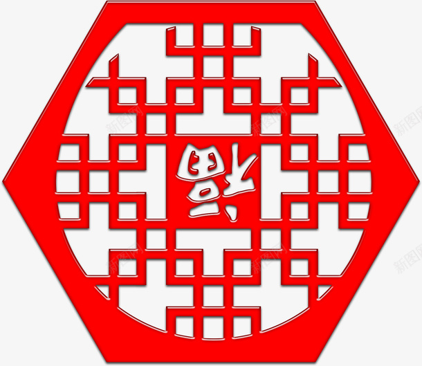 中国红中国福古风png免抠素材_88icon https://88icon.com 中国红 中国风 古风 边框