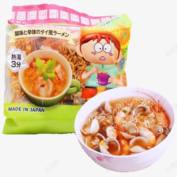 方便食品png免抠素材_88icon https://88icon.com 双壳贝类 方便面 泡面 虾 蛤蜊 食品