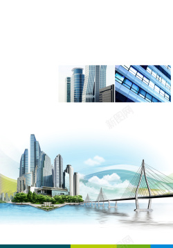 长桥商业科技海面长桥印刷背景高清图片