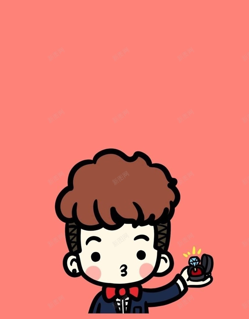 卡通男孩手绘H5背景jpg设计背景_88icon https://88icon.com 天生一对 卡通 手绘 男孩 粉色 H5 h5 童趣