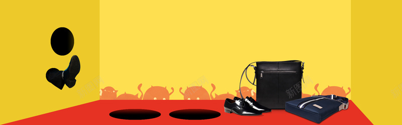 男人节几何男包促销黄色背景psd设计背景_88icon https://88icon.com 商务 天猫男人节 天猫男神节 男人节 男人节活动 男人节海报 男人节礼物 男神节 男装 男装促销