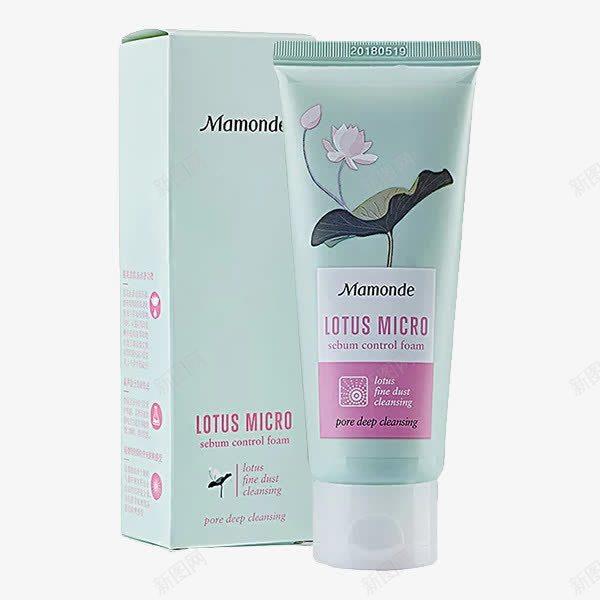 Mamonde梦妆清莲净澈png免抠素材_88icon https://88icon.com Mamonde 实物 梦妆 洁面膏