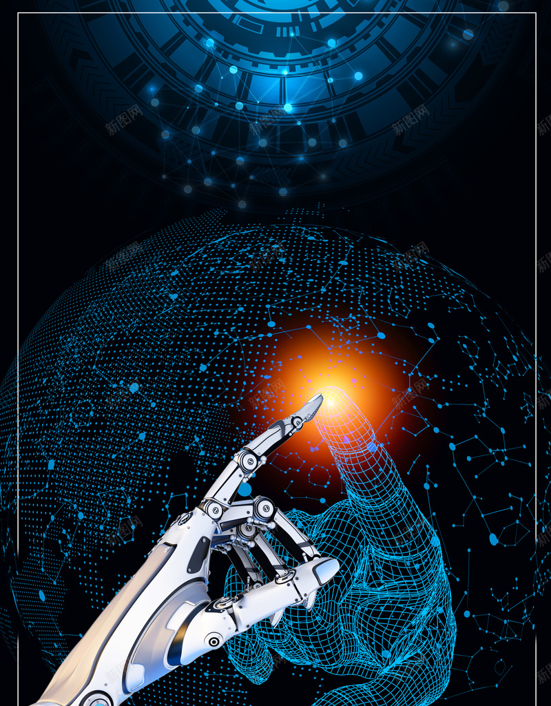 人工智能创新时代科技海报psd设计背景_88icon https://88icon.com AI智能 引领未来 智能时代 智能机器人 智能科技 机器人 机器手 科技公司海报