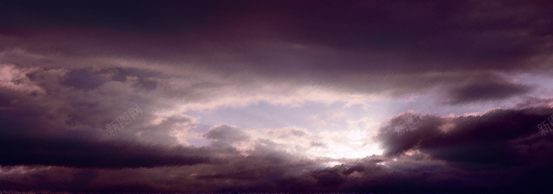 天空浪漫紫色海报banner背景背景