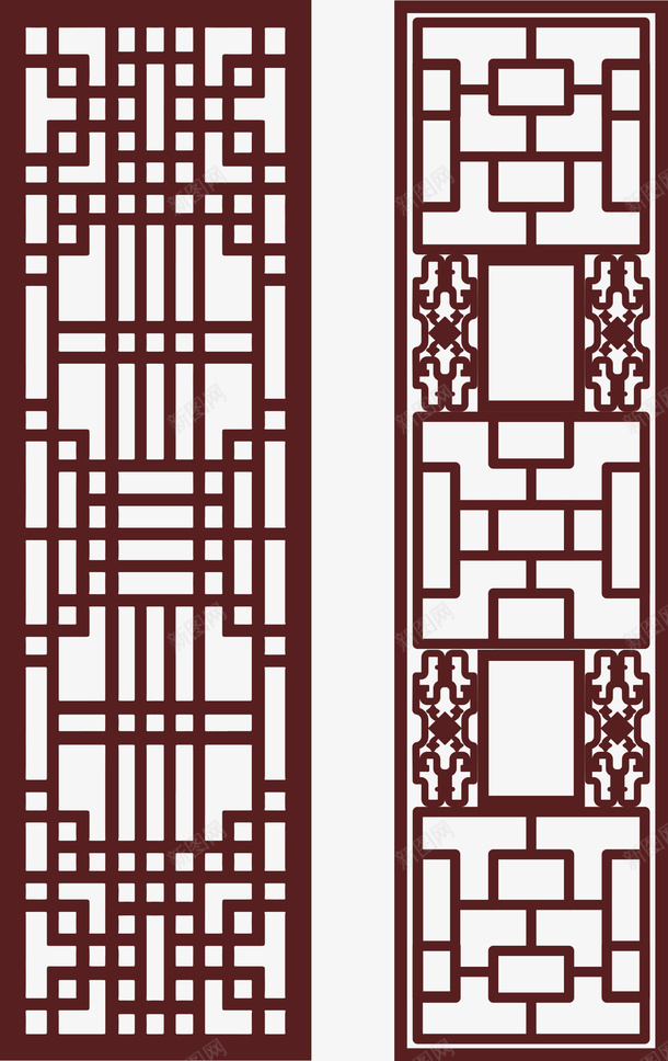 古风仿古镂空门矢量图ai免抠素材_88icon https://88icon.com 古风门 木门 木门贴图 矢量图 红木门 镂空门 门