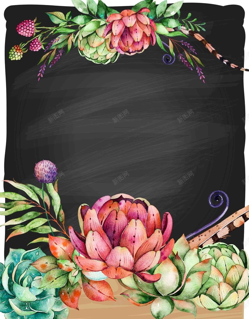 韩式小清新多肉植物路牌黑板海报背景psd设计背景_88icon https://88icon.com 多肉植物 多肉植物海报 小清新 植物海报 海报 清新植物 肉肉海报 背景 路牌 韩式 黑板