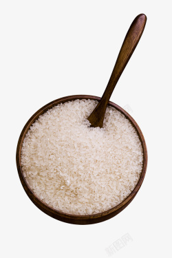 大米长粒米碗里的大米素材
