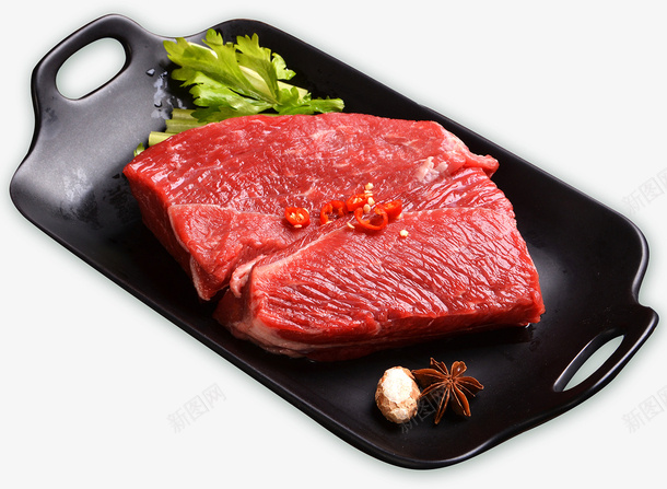 元素盘子里的牛肉png免抠素材_88icon https://88icon.com 新鲜 牛肉 牛腱肉 生鲜 盘子 黑色盘子