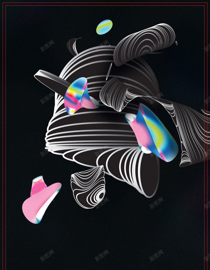 创意海报广告背景psd设计背景_88icon https://88icon.com 几何 创意 图案 抽象 艺术 黑色 炫酷 海报 广告 背景