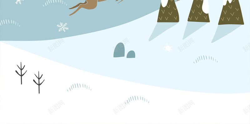 冬天飞奔的小鹿背景jpg设计背景_88icon https://88icon.com H5 冬天 卡通 小鹿 手绘 童趣 简约 飞奔