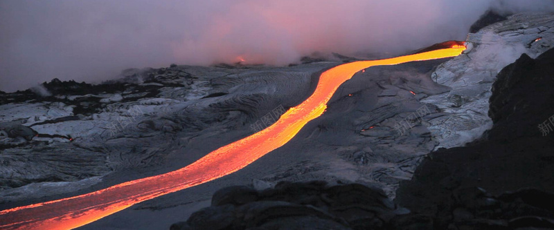 火山岩浆背景背景