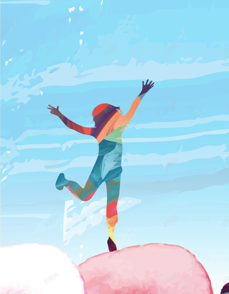 扁平卡通H5背景jpg设计背景_88icon https://88icon.com 卡通 彩色 扁平 水彩 童年 梦想 H5背景 H5 h5 童趣 手绘