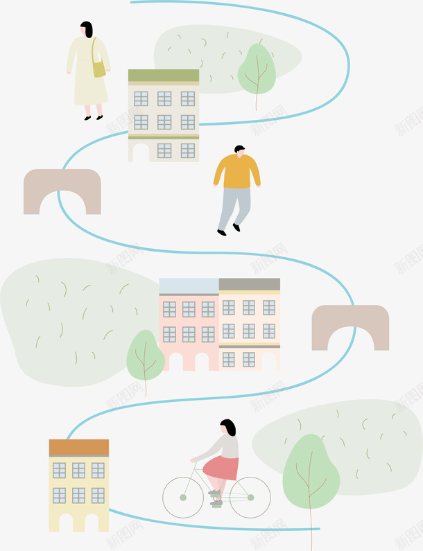城市插画矢量图eps免抠素材_88icon https://88icon.com 城市 城市插画 城市矢量 插画 矢量图形 矢量城市 矢量插画 矢量图