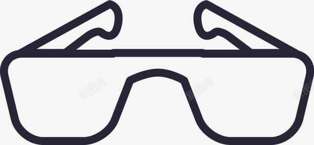 扁平化3D眼镜3D眼镜图标图标