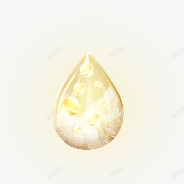 金色润滑水滴png免抠素材_88icon https://88icon.com 水滴 润滑 润肤 金色