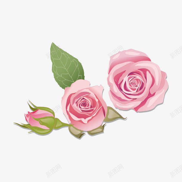 手绘粉色玫瑰花图案png免抠素材_88icon https://88icon.com 手绘 玫瑰花图案 粉色