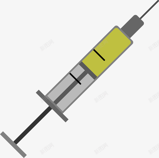 一个绿色注射器矢量图ai免抠素材_88icon https://88icon.com 一个注射器 医疗注射器 注射器 注射器PNG 绿色 绿色注射器 矢量图