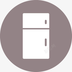 冰箱图标冰箱的小圆图标高清图片