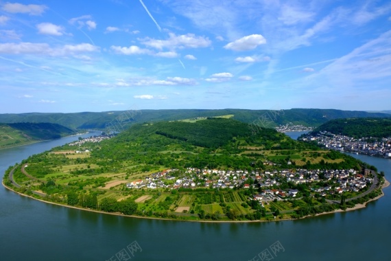 东莱茵河谷风景背景