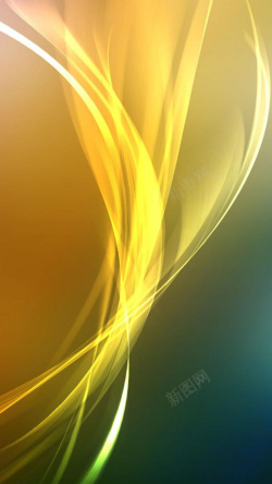 h5素材曲线网抽象黄色曲线H5背景高清图片