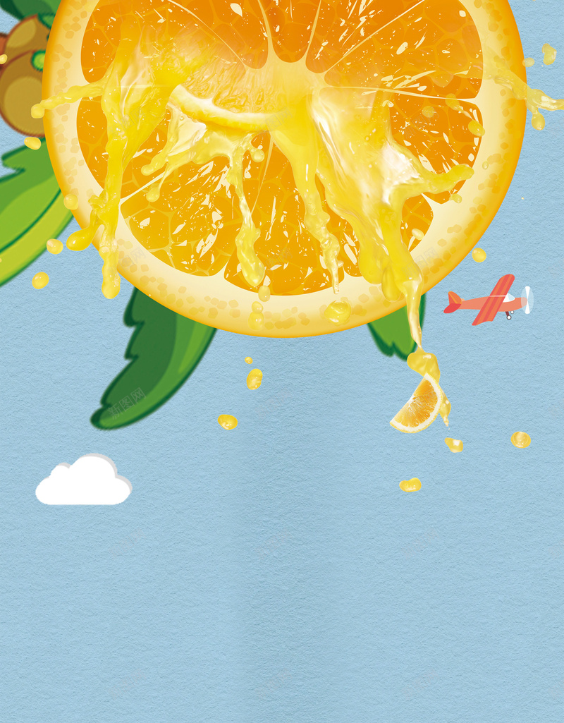 橙子水果果蔬冰爽夏日水果背景psd设计背景_88icon https://88icon.com 冰爽 夏日 果蔬 橙子 水果 素材 背景