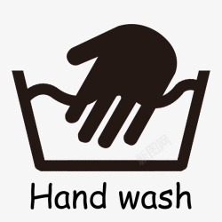 手洗英文水洗标识素材