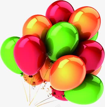 彩色气球新年促销吊旗png免抠素材_88icon https://88icon.com 促销 彩色 新年 气球