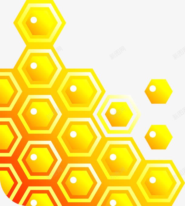 黄色蜂窝矢量图ai免抠素材_88icon https://88icon.com 六边形 矢量图 背景 蜂窝 蜜蜂窝 黄色