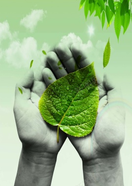 环境保护绿色海报背景背景