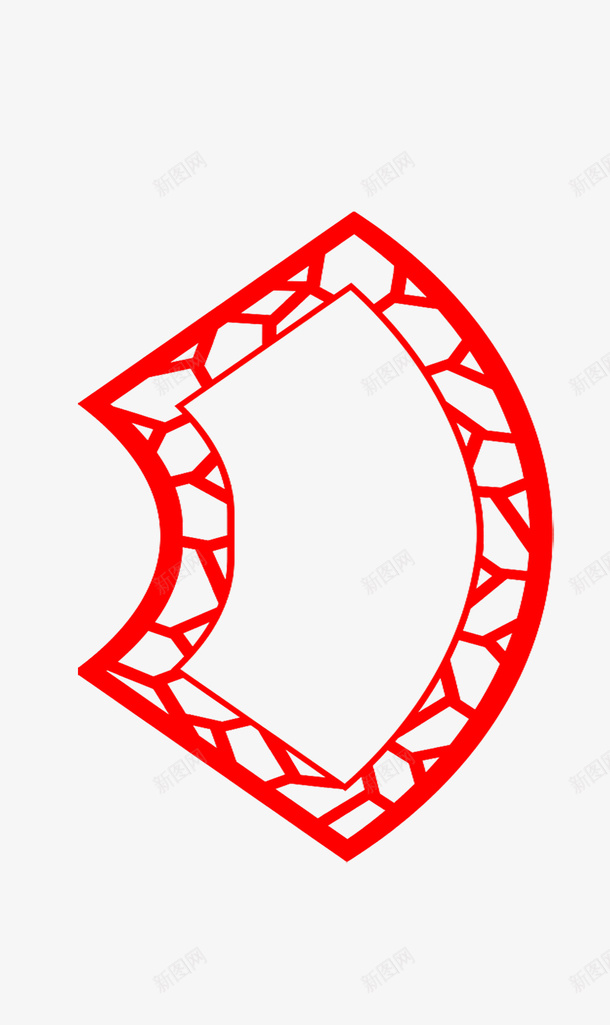 边框扇形边框中国风边框复古元素png免抠素材_88icon https://88icon.com 中国风边框 复古元素 扇形边框 边框
